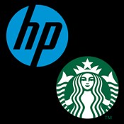 HP and Starbucks Logo